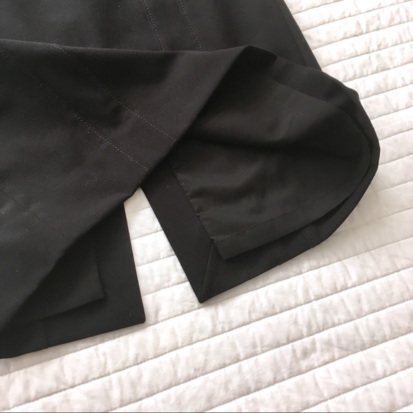 White House Black Market Black Pencil Skirt Sz 2 - Picture 5 of 8